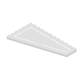 Estantes de ducha trapezoidales asimétricos